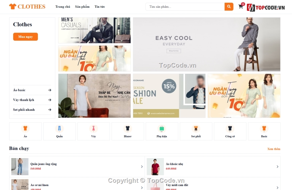 Website bán quần áo,bán quần áo,Web bán áo quần